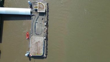 Liverpool City 'nin Kuzeybatı İngiltere' deki Ocean 'daki High Angle görüntüleri. Birleşik Krallık. 5 Mayıs 2024