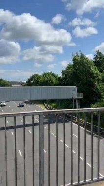 Glasgow Şehir Merkezi 'nin Güzel Düşük Açı Manzarası, İskoçya, Birleşik Krallık. 5 Haziran 2024