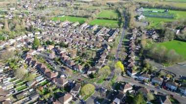 Oxford Tarihi Merkezi Şehri Oxfordshire, İngiltere 'nin Hava Görüntüleri. 23 Mart 2024