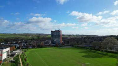 Oxford Tarihi Merkezi Şehri Oxfordshire, İngiltere 'nin Hava Görüntüleri. 23 Mart 2024