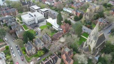 Oxford Tarihi Merkezi Şehri Oxfordshire, İngiltere 'nin Hava Görüntüleri. 23 Mart 2024