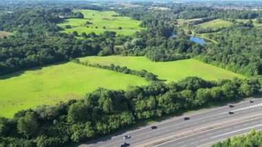 Preston City, Lancashire 'ın hava görüntüsü, Kuzey İngiltere, İngiltere. 29 Temmuz 2024