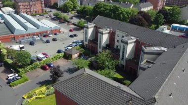 Merkez Glasgow Şehri, İskoçya Hava Görüntüsü, 6 Mayıs 2024