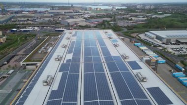 İngiltere 'nin Tilbury liman şehrinin hava görüntüleri. 20 Nisan 2024