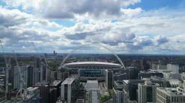 İngiltere Merkez Wembley Londra Şehri Hava Görüntüsü, 17 Nisan 2024