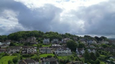 İngiltere 'nin güneybatısındaki Portishead Bristol şehrinde bulunan bir yerleşim bölgesinin havadan görüntüsü. 26 Mayıs 2024