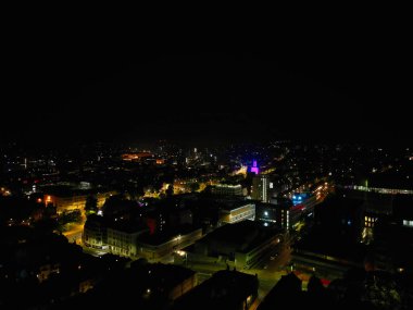 9 Mayıs 2024 'te İngiltere' nin Aydınlanmış Brighton ve Hove Şehri 'nin Hava Görüntüsü