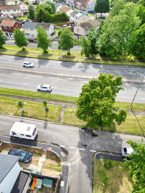 İngiltere 'nin güneybatısındaki Central Bristol City' de bulunan binaların havadan görüntüsü. 27 Mayıs 2024. Yüksek Açılı Kamera, İHA 'nın Yüksek İrtifa Kamerası ile çekildi..