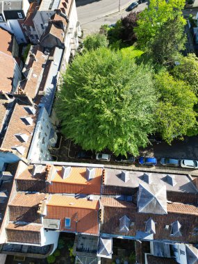 Aerial Footage of Buildings at Hotwells Central Bristol City of Southwest of England, Great Britain. High Angle Footage Was Captured with Drone's Camera from Medium High Altitude on May 27th, 2024. clipart