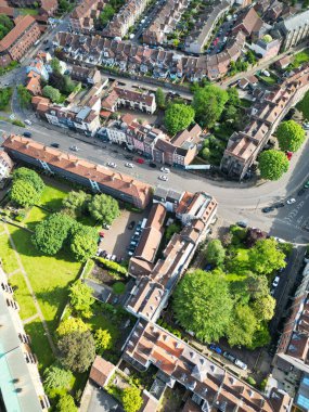 Aerial Footage of Buildings at Hotwells Central Bristol City of Southwest of England, Great Britain. High Angle Footage Was Captured with Drone's Camera from Medium High Altitude on May 27th, 2024. clipart