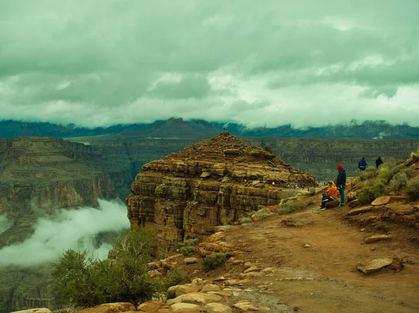 Oben Den Wolken Westrand Des Grand Canyon Guano Point Voller — Stockfoto