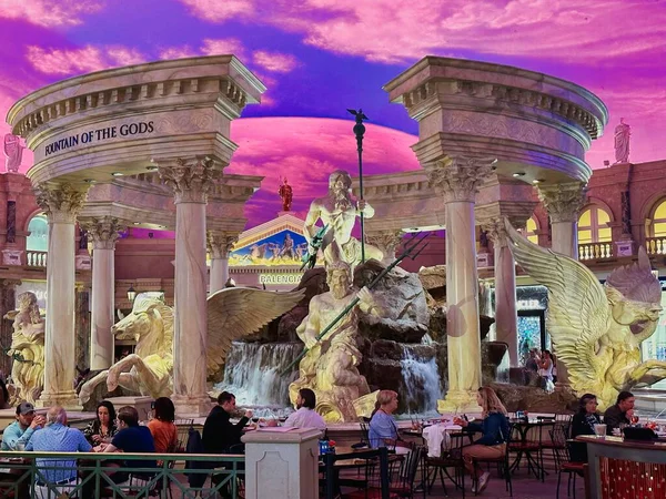 Las Vegas Nevada March 2023 Purple Pink Gold Main Colors — Stock Photo, Image