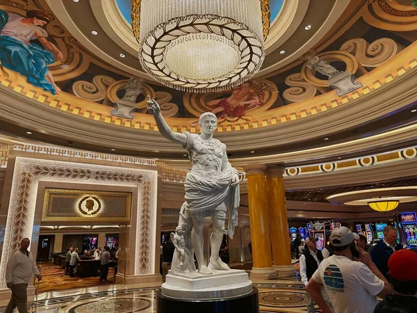 Las Vegas Nevada Března 2023 Socha Augusta Caesara Hale Caesarova — Stock fotografie