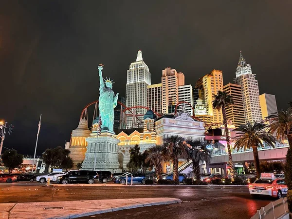 Las Vegas Nevada Března 2023 New York New York Noci — Stock fotografie