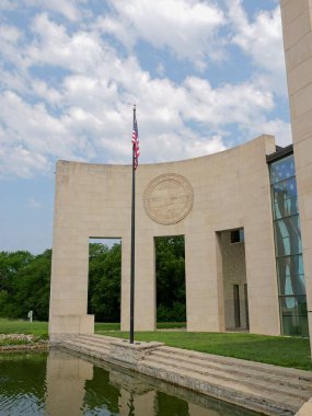 Lawrence, Kansas - 17 Temmuz 2023: Robert J. Dole Kansas Üniversitesi Siyaset Enstitüsü