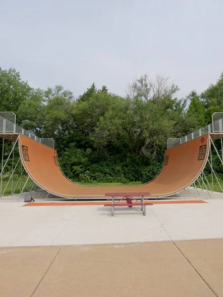 Lawrence Kansas July 2023 Centennial Skate Park Rockledge Road Lawrence — 스톡 사진