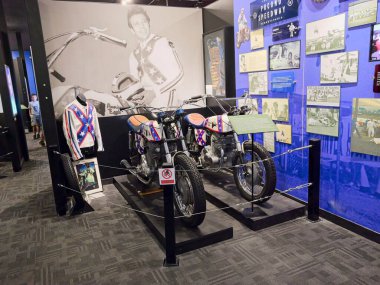 Topeka, Kansas - 22 Temmuz 2023: Topeka, KS 'deki Evel Knievel Müzesi