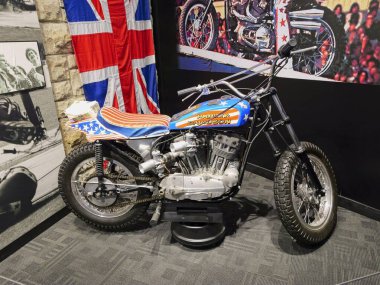 Topeka, Kansas - 22 Temmuz 2023: Topeka, KS 'deki Evel Knievel Müzesi