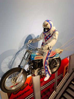 Topeka, Kansas - 22 Temmuz 2023: Topeka, KS 'deki Evel Knievel Müzesi