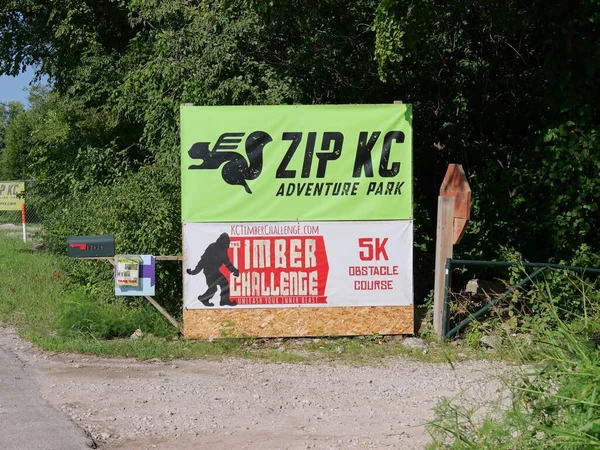 Bonner Springs Kansas Juli 2023 Timber Challenge Obstacle Course Family — Stockfoto