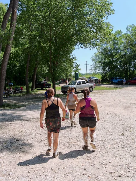 stock image Bonner Springs, Kansas - July 30, 2023: KC Timber Challenge Obstacle Course Family Challenge Series