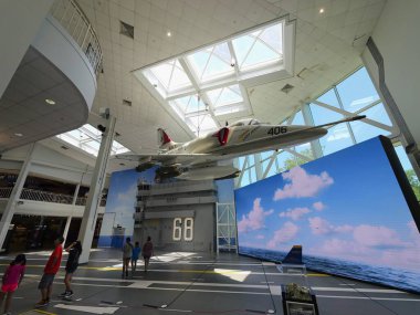 Pensacola, Florida - 7 Ağustos 2023: Ulusal Donanma Havacılık Müzesi