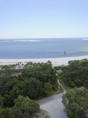 Pensacola, Florida - 7 Ağustos 2023: Pensacola Deniz Feneri ve Denizcilik Müzesi