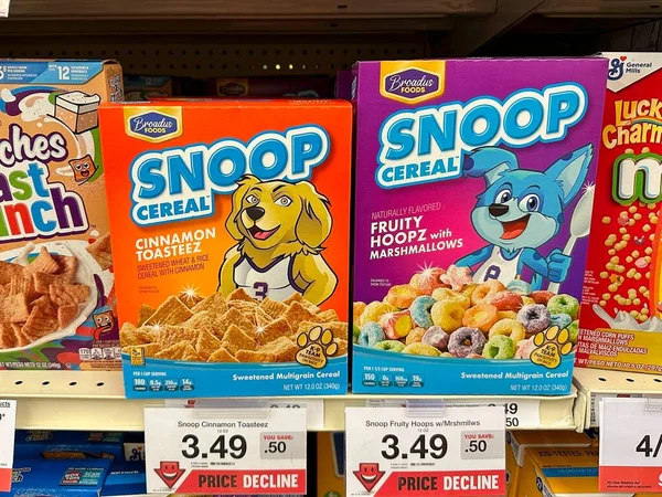 Snoop Cereal Zimt Toasteez Und Fruchtiges Hoopz — Stockfoto