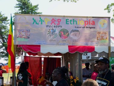 Kansas City, Missouri - 19 Ağustos 2023: Etnik Zenginleştirme Festivali - KCMO 'da Yıllık Küresel Gıda, Dans ve Kültür Festivali