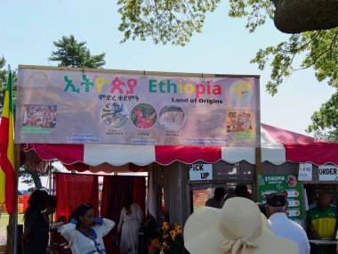 Kansas City, Missouri - 19 Ağustos 2023: Etnik Zenginleştirme Festivali - KCMO 'da Yıllık Küresel Gıda, Dans ve Kültür Festivali