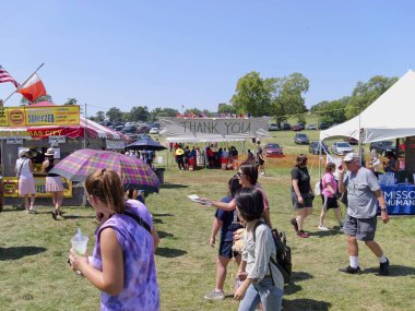 Kansas City, Missouri - 19 Ağustos 2023: Etnik Zenginleştirme Festivali - KCMO 'da Yıllık Küresel Gıda, Dans ve Kültür Festivali