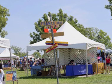 Kansas City, Missouri - 19 Ağustos 2023: Etnik Zenginleştirme Festivali - KCMO 'da Yıllık Küresel Gıda, Dans ve Kültür Festivali