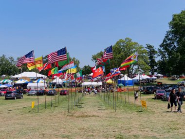 Kansas City, Missouri - 19 Ağustos 2023: Etnik Zenginleştirme Festivali - KCMO 'da Yıllık Küresel Gıda, Dans ve Kültür Festivali