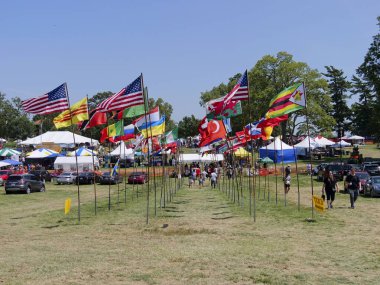 Kansas City, Missouri - 19 Ağustos 2023: Etnik Zenginleştirme Festivali - KCMO 'da Yıllık Küresel Gıda, Dans ve Kültür Festivali
