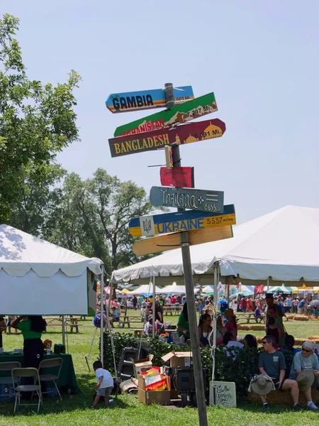 stock image Kansas City, Missouri - August 19, 2023: Ethnic Enrichment Festival - Annual Global Food, Dance, and Culture Fest in KCMO