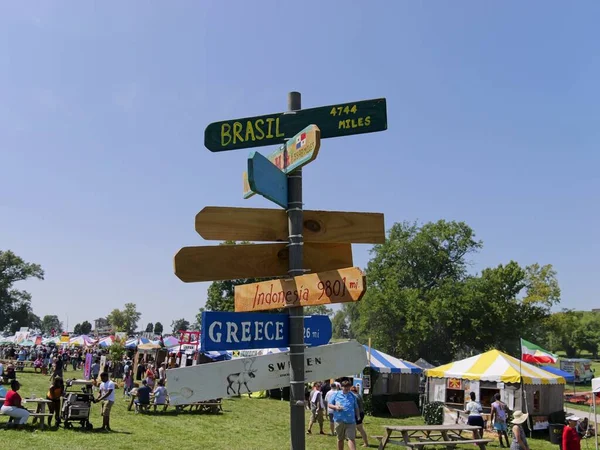 stock image Kansas City, Missouri - August 19, 2023: Ethnic Enrichment Festival - Annual Global Food, Dance, and Culture Fest in KCMO