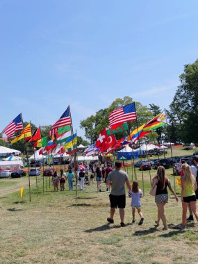 Kansas City, Missouri - 19 Ağustos 2023: Etnik Zenginleştirme Festivali - KCMO 'da Yıllık Küresel Gıda, Dans ve Kültür Festivali