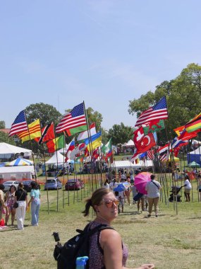 Kansas City, Missouri - 19 Ağustos 2023: Etnik Zenginleştirme Festivali - KCMO 'da Yıllık Küresel Gıda, Dans ve Kültür Festivali