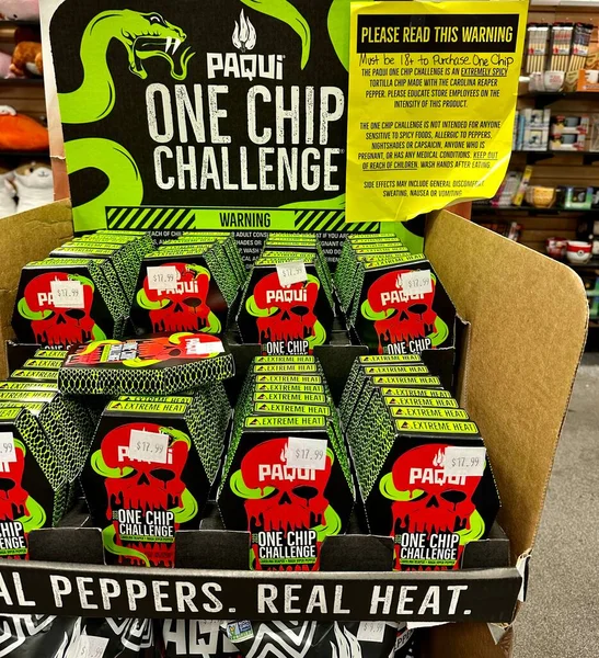 Kansas City Kansas Września 2023 Bezpieczeństwo Paqui One Chip Challenge — Zdjęcie stockowe