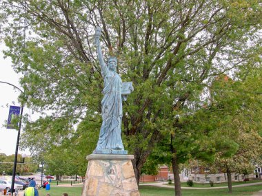 Garnett, Kansas - 14 Ekim 2023: Garnett, KS Town Square
