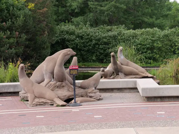 St. Louis, Missouri - 21 Haziran 2023: St. Louis - İnanılmaz Serbest Hayvanat Bahçesi