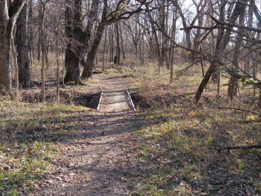 Ortabatı Kansas yürüyüş yolu sonbaharda