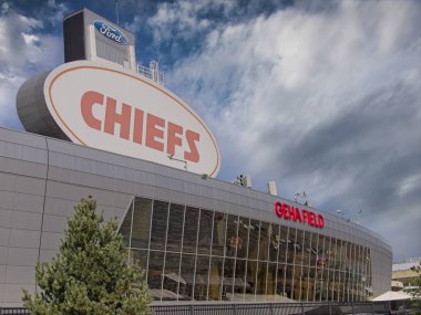 Kansas City, Missouri - 28 Aralık 2023: Arrowhead Stadyumu GEHA Sahası - KC Chiefs Football