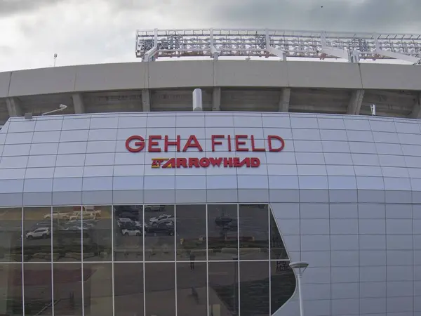 Kansas City, Missouri - 28 Aralık 2023: Arrowhead Stadyumu GEHA Sahası - KC Chiefs Football