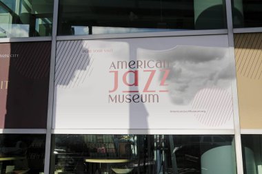 Kansas City, Missouri - 28 Aralık 2023: 18 ve Vine Jazz District, KC