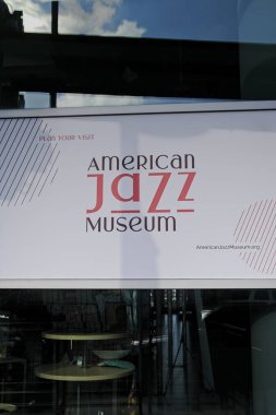 Kansas City, Missouri - 28 Aralık 2023: 18 ve Vine Jazz District, KC