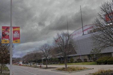 Kansas City, Missouri - 28 Aralık 2023: Arrowhead Stadyumu GEHA Sahası - KC Chiefs Football