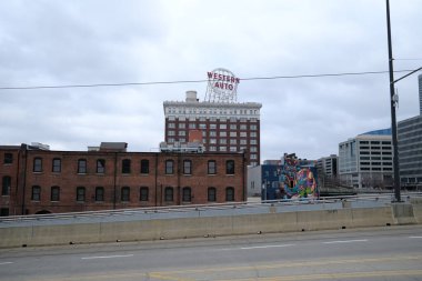 Kansas City Missouri - 23 Aralık 2023: Kansas City 'deki Western Auto Lofts