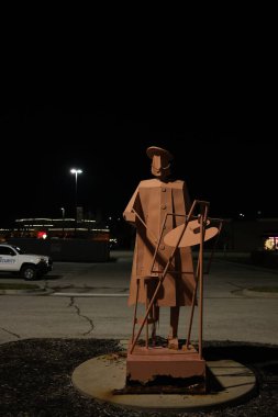 Overland Park, Kansas - 30 Aralık 2023 Şehir Merkezi Plaza Alışveriş Merkezi