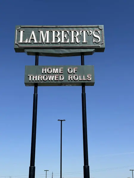 Ozark Missouri März 2024 Lamberts Cafe Heimat Der Wurfbrötchen — Stockfoto